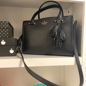 NWT kate spade - Palmer Drive Maryam Satchel - pebbled leather - black
